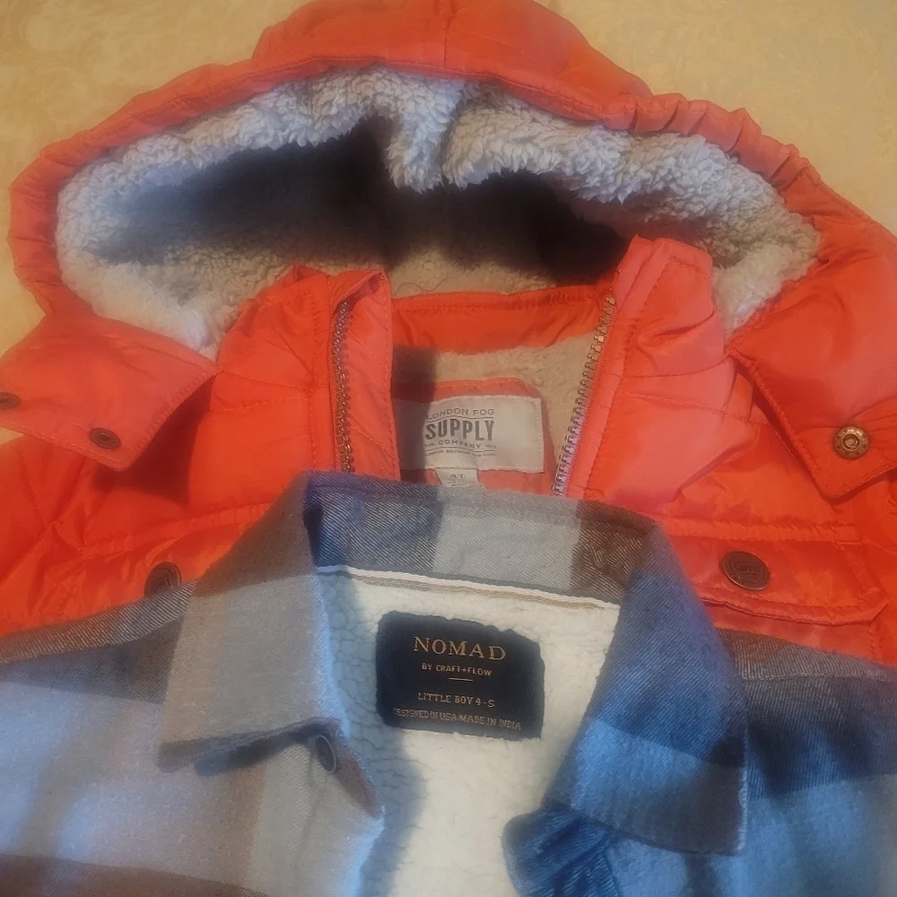 Boys Clothing Bundle Size 4T-5 | Ralph Lauren Quarter Zip + London Fog Puffer